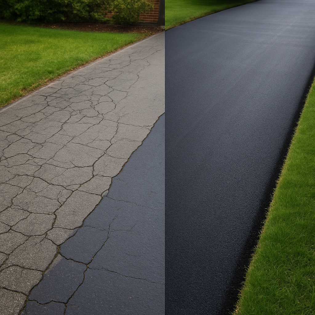 Before & after driveway